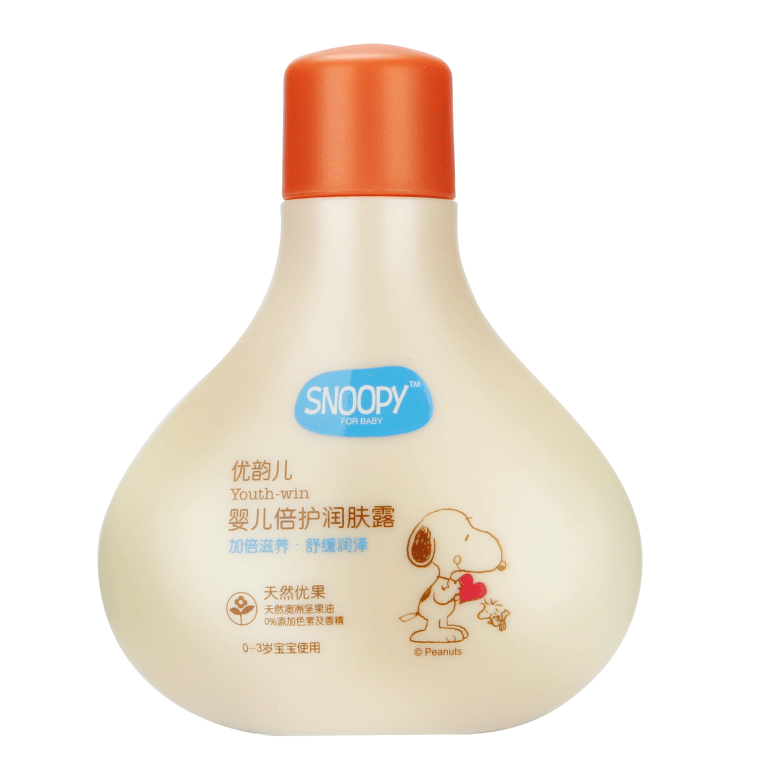 SNOOPY嬰兒倍護潤膚露 正面